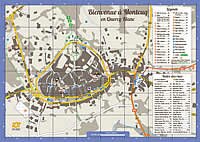 Plan de ville de Montcuq en Quercy Blanc